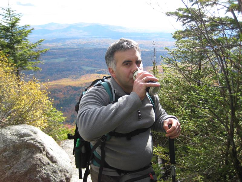 Hibbard-d (16).JPG - Tim's turn to try the brew.